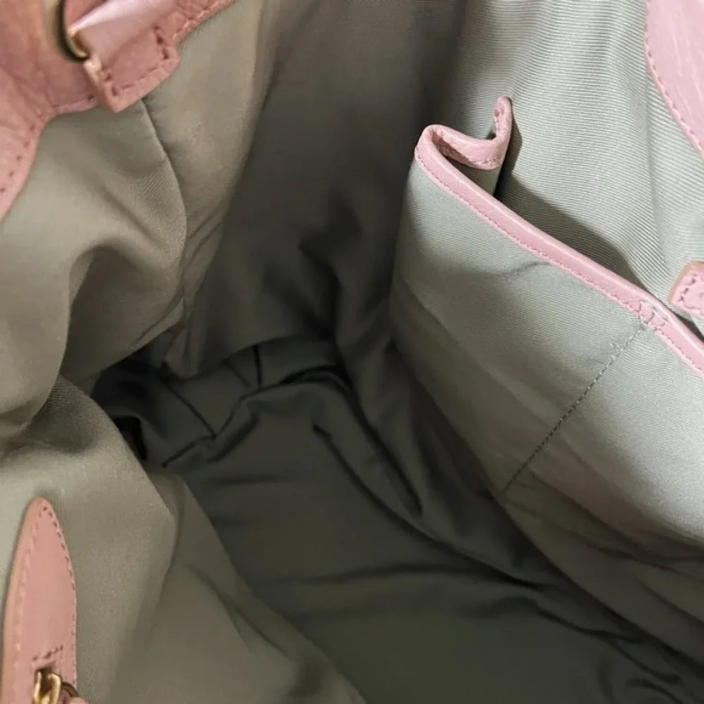 GILI Got It Love It Large LEATHER Soft Pink Satchel Crossbody Hobo‎ Bag PURSE